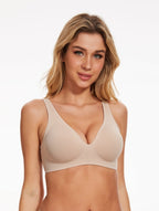 Deep V Push-Up Seamless Wireless Jelly Bra