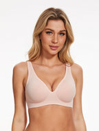 Deep V Push-Up Seamless Wireless Jelly Bra